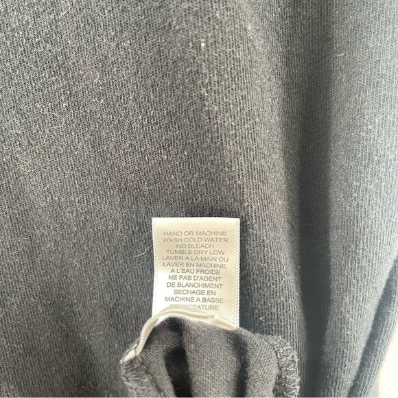 WILDFOX Small Dress Maxi Black Embroidered Logo High Side Slits Cotton Long - Picture 15 of 16